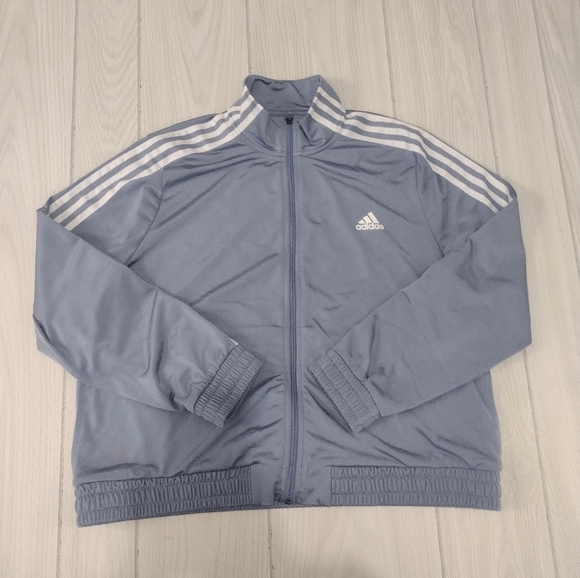 adidas Jackets & Coats Adidas Jacket Blue Full Zip Up Long Sleeve
